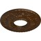 Ekena Millwork Hurley Ceiling Medallion (Canopies up to 7 1/4"), 22 1/8"OD x 7 1/4"ID x 1 3/4"P, Root Beer Crackle CM26HURBC - alternate 3